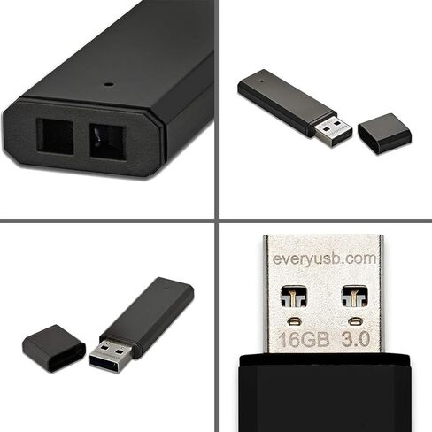 Fast High Performance Aluminum Stick 16GB USB 3.0 Flash Drive Thumb Drive Memory Stick (Black) in Kuwait