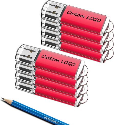Custom Logo USB Flash Drives 64M Bulk 50 Pack Personalized USB 2.0 Memory Stick (64, MB) in Kuwait