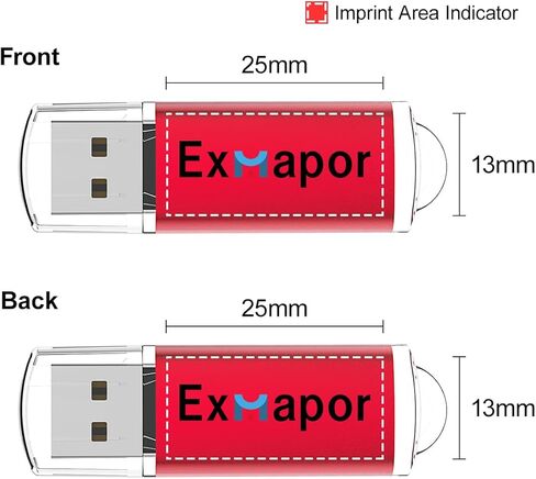 Custom Logo USB Flash Drives 64M Bulk 50 Pack Personalized USB 2.0 Memory Stick (64, MB) in Kuwait