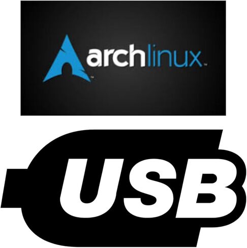 محرك أقراص USB محمل مسبقًا بنظام Arch Linux (Kurrent Kernel 6.17.9) - أداة تثبيت قابلة للتمهيد لأجهزة الكمبيوتر الشخصية والكمبيوتر المحمول | مثبت قوس محرك فلاش سعة 8 جيجابايت | صُنع يدويًا في تكساس in Kuwait