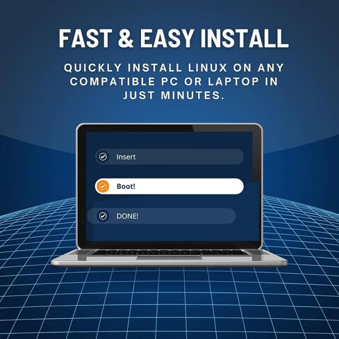 محرك أقراص USB محمل مسبقًا بنظام Arch Linux (Kurrent Kernel 6.17.9) - أداة تثبيت قابلة للتمهيد لأجهزة الكمبيوتر الشخصية والكمبيوتر المحمول | مثبت قوس محرك فلاش سعة 8 جيجابايت | صُنع يدويًا في تكساس in Kuwait