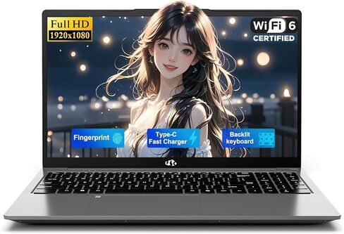 كمبيوتر محمول NIMO مقاس 15.6 بوصة بدقة FHD، الجيل الثالث عشر من Intel Twin Lake (حتى 3.6 جيجا هرتز Beat i3-10110U) وذاكرة الوصول العشوائي 16 جيجا بايت و512 جيجا بايت SSD للطلاب والمكتب مع ضمان لمدة عامين 65 وات من النوع C، وبطارية 53.58 وات في الساعة بصمة in Kuwait