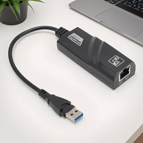 محول USB 3.0 إلى جيجابت إيثرنت - محول LAN RJ45 بسرعة 1000 ميجا بت في الثانية لنظام التشغيل Windows، محول الشبكة المحمولة التوصيل والتشغيل in Kuwait