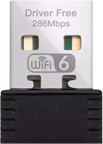 286.8Mbps 2.4Ghz Band Wireless Network Adapter WiFi Dongle for Desktop Laptop US in Kuwait