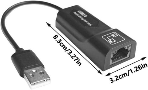 محول USB-C إلى إيثرنت من الألومنيوم الأنيق - وصلة شبكة سلكية بسرعة 100 ميجابت في الثانية للعمل - USB 1000 ميجابت في الثانية in Kuwait