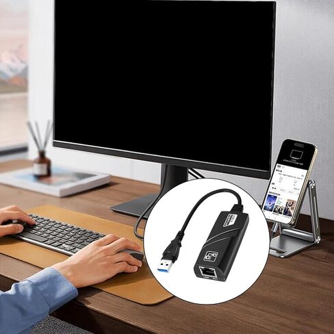 محول USB-C إلى إيثرنت من الألومنيوم الأنيق - وصلة شبكة سلكية بسرعة 100 ميجابت في الثانية للعمل - USB 1000 ميجابت في الثانية in Kuwait