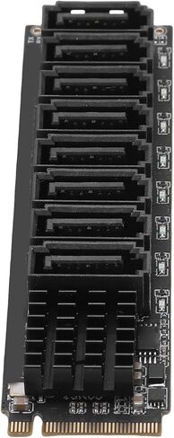 بطاقة توسيع Naroote PCIe 3.0 X2 إلى 8 منافذ 3.0، M.2 للمحول مع مبدد حراري من الألومنيوم، لمرفقات NVMe للخوادم المنزلية ومحطات تخزين خوادم الوسائط، مثالية للتخزين in Kuwait