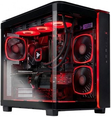 Skytech Gaming King 95 Gaming PC, AMD Ryzen 7 9700X 3.8GHz, AMD RX 9070XT 16GB VRAM, 1TB Gen4 NVMe SSD, 32GB DDR5 RAM 6000, 850W Gold ATX 3 PSU, 360 ARGB AIO, WI-FI 5, Windows 11, Desktop in Kuwait