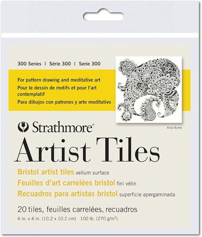 بلاط ستراثمور ارتيست مقاس 6"X6" 20/Pkg-Bristol Vellum -62105972 in Saudi Arabia