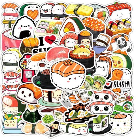 50PCS Taco Stickers, Waterproof Vinyl Funny Mexican Taco Decals for Laptop, Skateboard, Phone Case, Luggage - Taco Tuesday Decor for Teens, Adults, Boys, Girls in Saudi Arabia