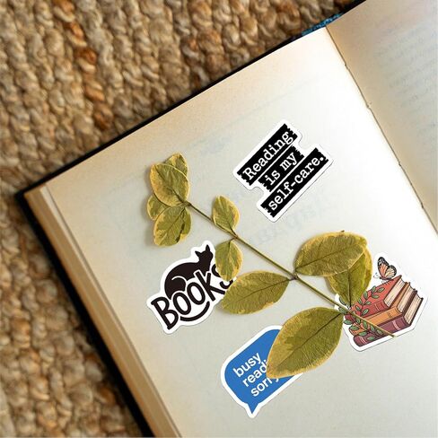 100PCS Book Stickers for Kindle, Bookish Reading Kindle Stickers Pack for Books, Water Bottles, Laptops, Book Lover Sticker Accessories Gifts for Kids Teens Adults (Smallsize) in Kuwait