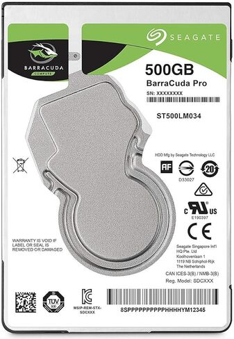 محرك الأقراص الصلبة الداخلي للكمبيوتر المحمول Seagate BarraCuda SATA III مقاس 2.5 بوصة، 7200 دورة في الدقيقة - 500 جيجابايت، عبوتان in Kuwait