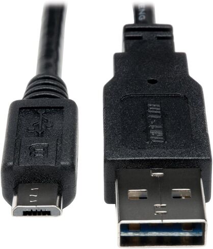 Tripp Lite Universal Reversible USB 2.0 Hi-Speed Cable (Reversible A to 5Pin Micro B M/M) 3-ft.(UR050-003) in Kuwait