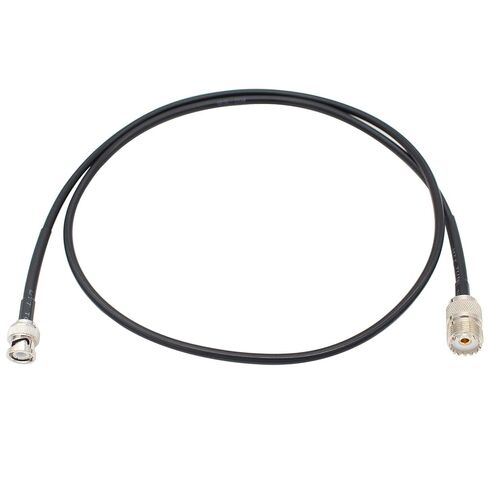 exgoofit UHF Female SO239 to BNC Male Adapter, 3 Feet RG58 Caoxial Cable, Antenna Extension Jumper Cable for CB Radio, Amateur Radio, Ham Radio, Radio Scanner and More in Kuwait