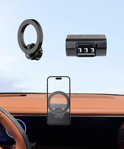 Car Phone Holder for 2026 Hyundai Palisade Accessories, 360° Rotation Phone Mount Compatible with MagSafe, Cell Phone Holder Does Not Affect Air Vent in Kuwait