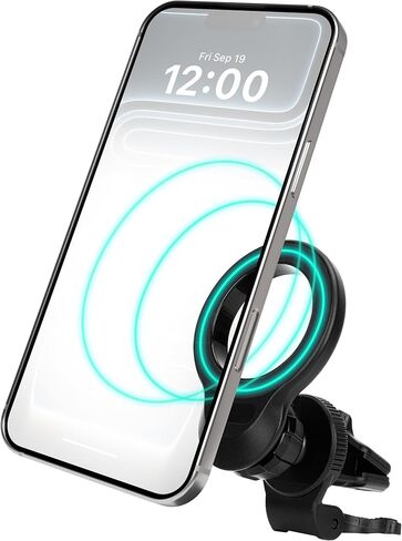 حامل تثبيت للسيارة بمشبك لتهوية الهواء من آي هوم، دوران 360 درجة، ملاءمة آمنة، قبضة قابلة للتعديل (فتحة تهوية مغناطيسية) in Kuwait