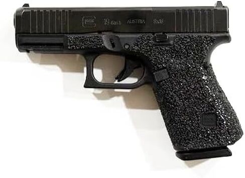 شريط قبضة مسدس Handleitgrips متوافق مع Glock 19 V - شريط قبضة مسدس من ورق الصنفرة الأسود، سهل التركيب، قطع غيار وإكسسوارات البندقية، مملوكة للمحاربين القدامى، صنع في الولايات المتحدة الأمريكية in Kuwait