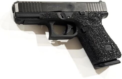 شريط قبضة مسدس Handleitgrips متوافق مع Glock 19 V - شريط قبضة مسدس من ورق الصنفرة الأسود، سهل التركيب، قطع غيار وإكسسوارات البندقية، مملوكة للمحاربين القدامى، صنع في الولايات المتحدة الأمريكية in Kuwait
