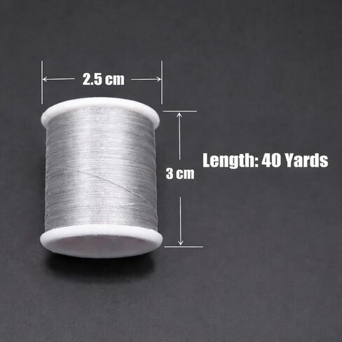 Holographic Flash Fly Tying Thread - 8 Pcs 100m 75D Silky Yarn, 8 Colors, for Salmon Trout Fly Fishing Tying Materials in Kuwait
