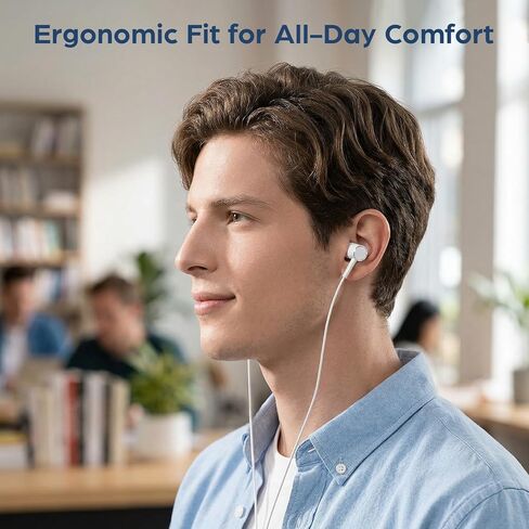 2Packs Wired Earbuds Headphones with Microphone,3.5mm in-Ear Headphones with Stereo Sound, Noise Lsolating for Phone Calls, Gaming, Laptop, Computer, Tablet in Kuwait