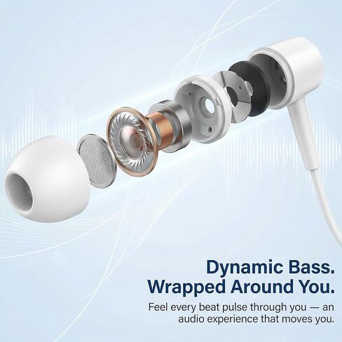 2Packs Wired Earbuds Headphones with Microphone,3.5mm in-Ear Headphones with Stereo Sound, Noise Lsolating for Phone Calls, Gaming, Laptop, Computer, Tablet in Kuwait