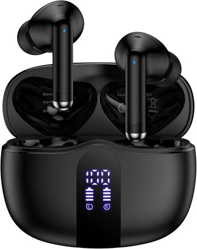 iPhone 17e Wireless Earbuds for iPhone 17e 17 Air 17 Pro 17 Pro Max 16e 16 Pro Max Plus 15 ProMax Plus,60H Bluetooth 5.4 Headphones in Ear Buds Microphone Noise Canceling IPX7 LED Samsung Earphone in Kuwait