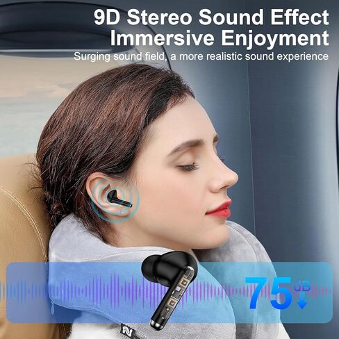 iPhone 17e Wireless Earbuds for iPhone 17e 17 Air 17 Pro 17 Pro Max 16e 16 Pro Max Plus 15 ProMax Plus,60H Bluetooth 5.4 Headphones in Ear Buds Microphone Noise Canceling IPX7 LED Samsung Earphone in Kuwait