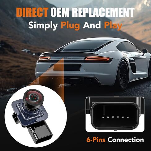 LCWRGS Reverse Backup Camera Compatible with Ford Fusion 2013 2014 2015 2016 HD Night Vision Rear View Camera Parking Assist Replaces# DS7T-19G490-DD, DS7T-19G490-DB, EP5Z19G490A, ES7T19G490AA in Kuwait