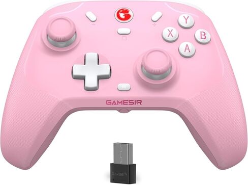 وحدة تحكم GameSir T4 Cyclone Pro اللاسلكية، وحدة تحكم بتأثيرات Hall - وردي in Kuwait