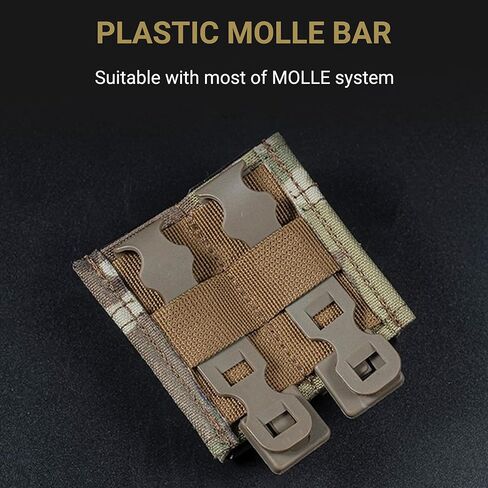 UniPro MG-F-04 حقيبة ماج مقاس 9 مم - متوافقة مع MOLLE، سريعة الإصدار، تناسب مجموعة فردية/مزدوجة، حامل نايلون تكتيكي للأحزمة والسترات (3.5 بوصة × 1.4 بوصة × 4.3 بوصة، 0.17 رطل) in Kuwait