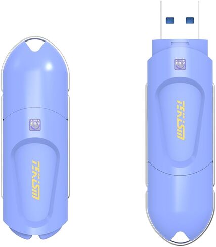 فليكس A 64 جيجابايت 2 حزمة محركات أقراص فلاش USB زرقاء، النوع A، محرك أقراص فلاش USB 3.1، تصميم دوار، محرك أقراص USB يصل إلى 150 ميجابايت/ثانية، عصا ذاكرة تخزين البيانات الخارجية المتوافقة مع الكمبيوتر/الكمبيوتر المحمول in Kuwait