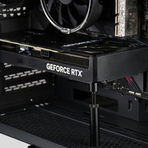 دعامة دعم GPU، حامل بطاقة رسوميات قابل للتعديل، حامل بطاقة رسوميات عالمي مضاد للترهل، دعامة ألومنيوم قابلة لضبط الارتفاع 72 مم - 120 مم مع وسادة مضادة للانزلاق لألعاب الكمبيوتر in Kuwait