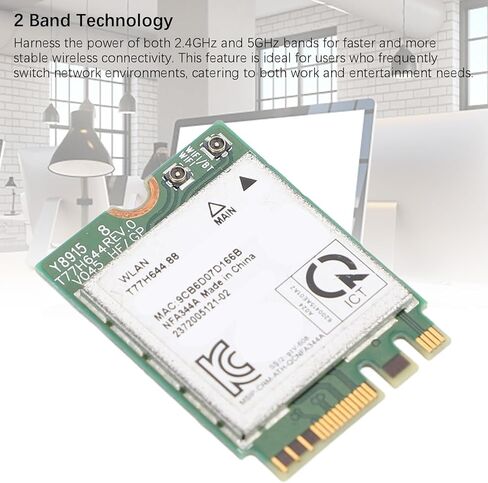 T77H644 Wireless Network Card, 1200Mbps 2.4G 5G Dual Band Network Card, NGFF M.2 Interface Computer Network Module for Wins 7 8 10 11 in Kuwait