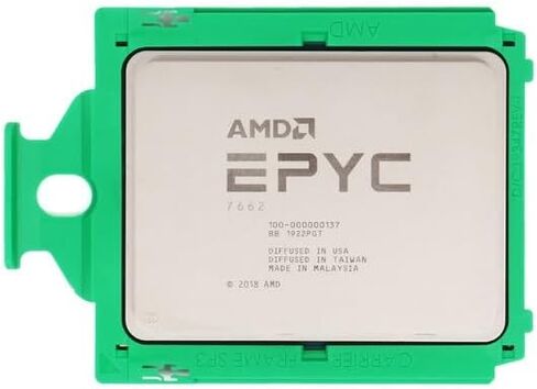معالج AMD الجيل الثاني EPYC 7662 64-Core 2 جيجا هرتز - ذاكرة تخزين مؤقت L3 سعة 256 ميجا بايت - رفع تردد التشغيل بسرعة 3.30 جيجا هرتز - مقبس SP3 - 225 وات - 128 خيط - حزمة OEM من AMD in Kuwait