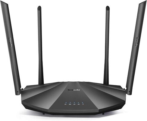 Tenda AC2100 Smart WiFi Router AC19 - موجه إنترنت جيجابت ثنائي النطاق (يصل إلى 2033 ميجابت في الثانية) للمنزل | 4 منافذ LAN + 1 منفذ USB | تقنية 4X4 MU-MIMO | الرقابة الأبوية متوافقة مع اليكسا in Kuwait