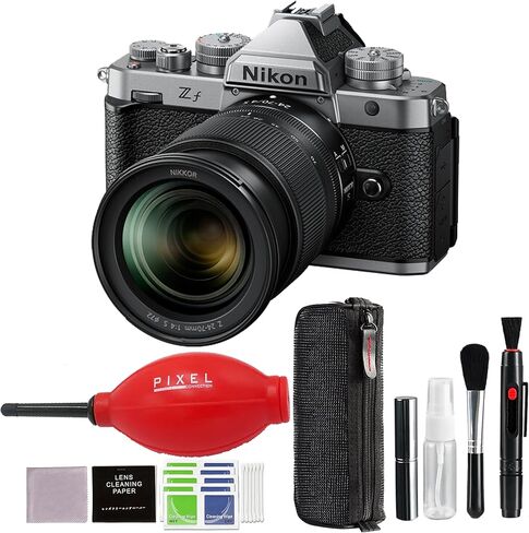 كاميرا Nikon Zf بدون مرآة مع عدسة مقاس 24-70 مم f/4 (فضية) مع ملحقات متقدمة وحزمة سفر | 2016 | نيكون ZF 24-70 ملم f/4 in Kuwait