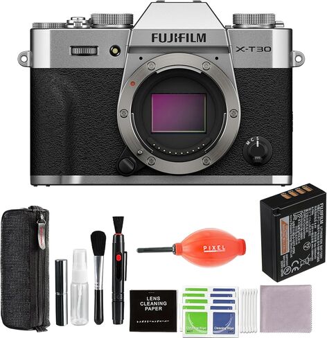 FUJIFILM X-T30 III Mirrorless Camera Body (Silver) Bundle with Advanced Accessories in Kuwait