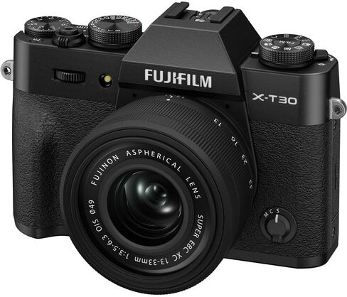 كاميرا فوجي فيلم X-T30 III بدون مرآة مع عدسة 13-33 ملم f/3.5-6.3 (أسود) مع ملحقات متقدمة in Kuwait