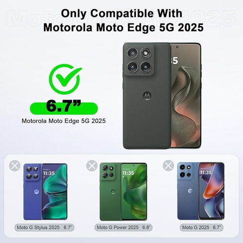 LeYi for Motorola-Edge-2025 Casee: Moto Edge 2025 Case Heavy Duty 3 in 1 Rugged Cover, Military Grade Shockproof Cell Phone Android Funda para Motorola Edge 2025, Teal Blue in Kuwait