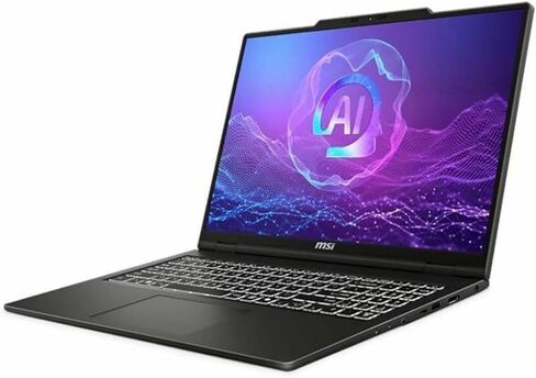 MSI VenturePro A16 AI+ A3HWFTG-004US 16 بوصة WUXGA Touchscreen Copilot+ PC لاب توب، AMD Ryzen AI 9 365 2.0 جيجا هرتز، 32 جيجا رام، 1 تيرابايت SSD، NVIDIA GeForce RTX 5060 8 جيجا، ويندوز 11 هوم، رمادي خالص in Kuwait