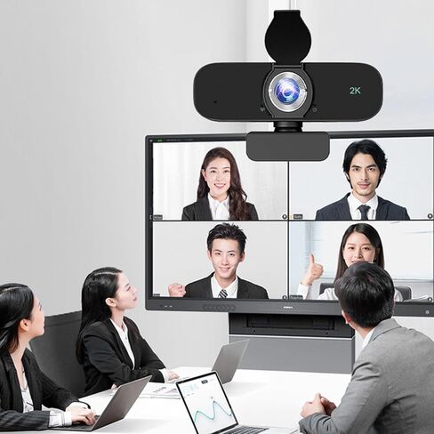 كاميرا ويب OrdinarYone USB مدمجة في ميكروفونات مانعة للضوضاء وحامل ثلاثي القوائم قابل للتعديل للحصول على فيديو عالي الوضوح 1080P 2K 4K R in Kuwait