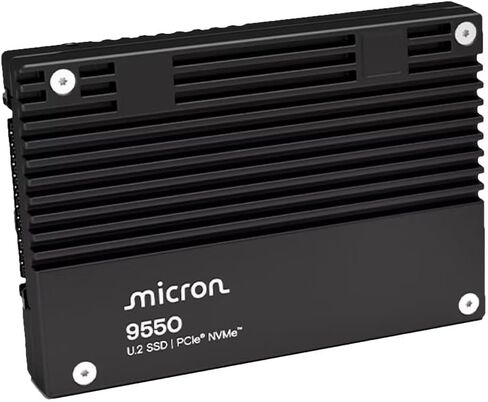 ميكرون MTFDLAL7T6THA-1BK1DABYYR 7.6 تيرابايت 9550 Pro NV Me U.2 15 ملم Enterprise SSD in Kuwait