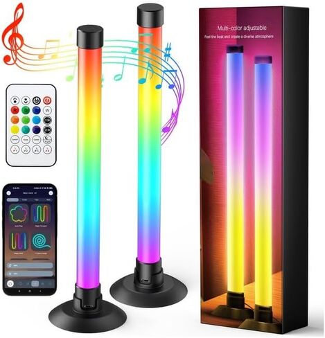 Ledagic Led Light Bar with Music Sync, Color Changing TV Backlight App & Remote Control, IC+RGB & W Smart RGB Light Bar, USB Powered Led Lights for TV, PC Room Monitor Backlight Gaming Accessories in Kuwait