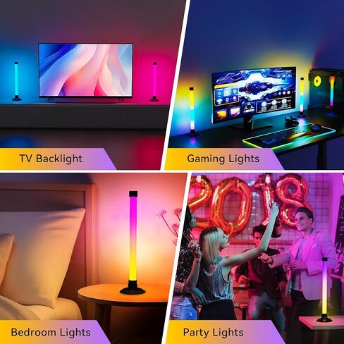 Ledagic Led Light Bar with Music Sync, Color Changing TV Backlight App & Remote Control, IC+RGB & W Smart RGB Light Bar, USB Powered Led Lights for TV, PC Room Monitor Backlight Gaming Accessories in Kuwait