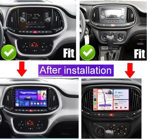 2G+32G 9 inch Car Stereo Radio for Dodge Ram Promaster City 2015-2021, w/GPS WiFi 2020 2019 2018 2017 2016 Touchscreen Car Receiver w/carplay w/Android Auto in Kuwait