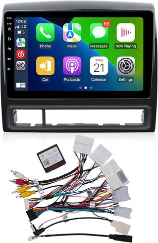 ستيريو Apple Carplay 9 بوصة لسيارة Toyota Tacoma 2013-2015، Android 13 6G 128G شاشة لمس راديو Android Auto Head Unit مع وصلة مرآة 5 جيجا هرتز WiFi GPS Navigation DSP QLED Screen CAN004-X in Kuwait