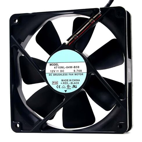 4710NL-04W-B59 120x120x25mm DC 12V 8.88W 0.74A 12025 12 سم 2 سلك مروحة تبريد in Kuwait