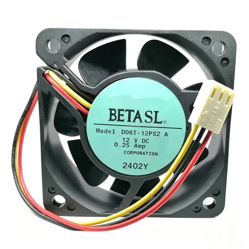 D06T-12PS2 A 60x60x25mm DC 12V 3W 0.25A 6025 6cm 3-Wire كروي مروحة تبريد in Kuwait