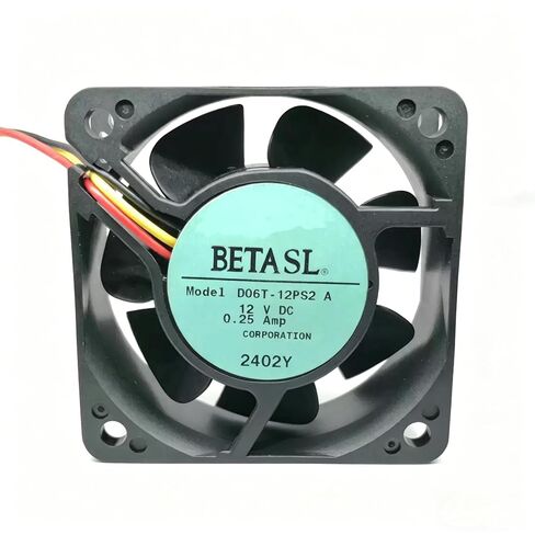 D06T-12PS2 A 60x60x25mm DC 12V 3W 0.25A 6025 6cm 3-Wire كروي مروحة تبريد in Kuwait