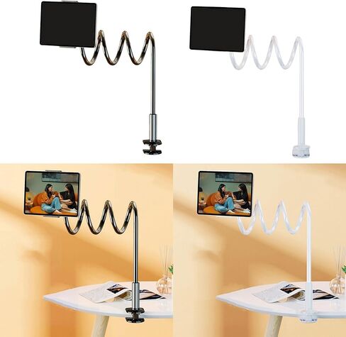 hejhncii Gooseneck Phone Holder Tablet Stand for Bed Adjustable Flexible Lazy Arm Phone Holder Mount Replacement Flexible in Saudi Arabia